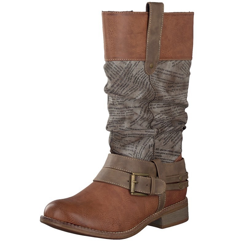 Botas Rieker 95678-24 Para Mulher - Marrom